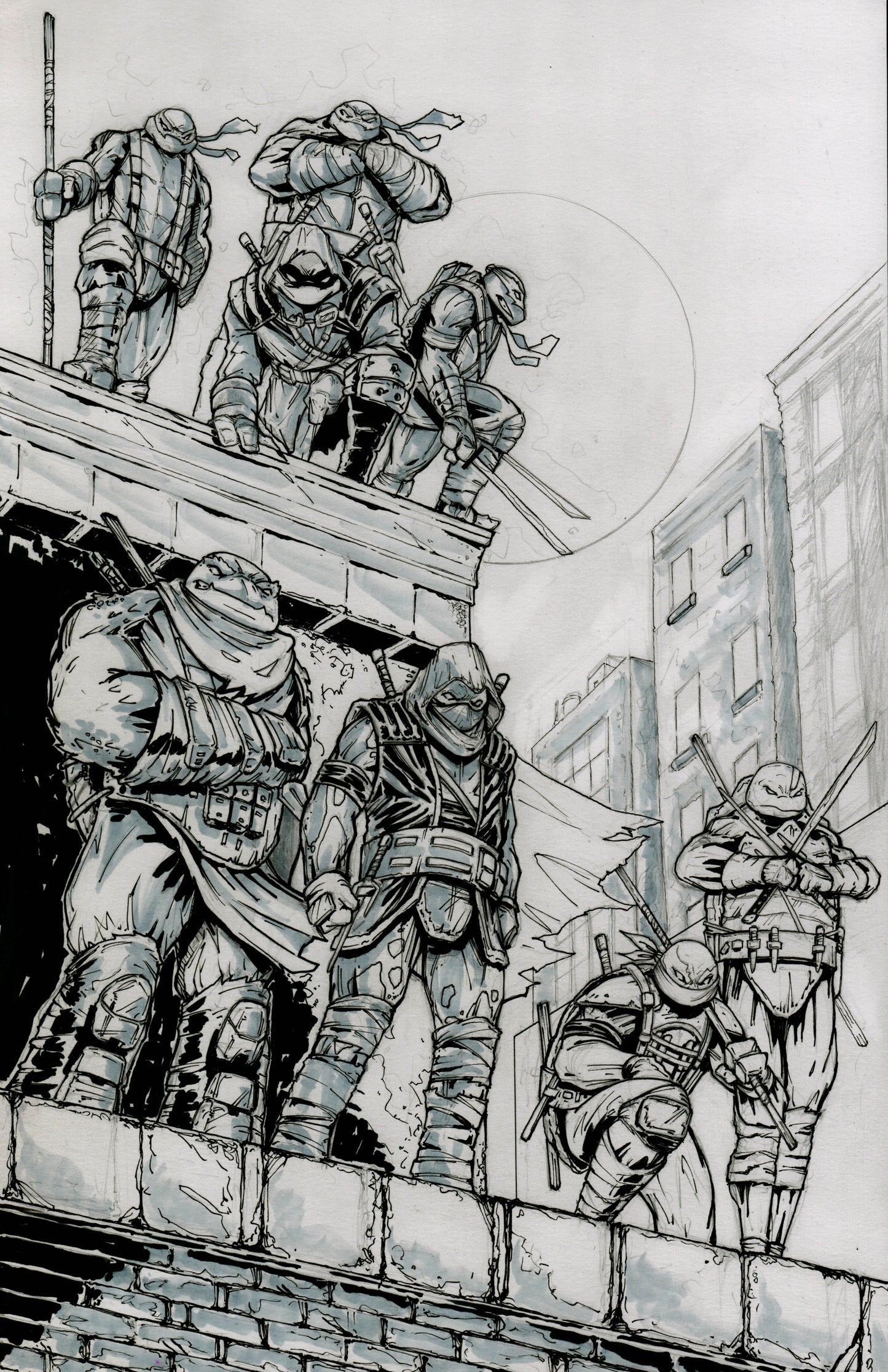 TMNT LAST RONIN Re- Evolution #1 EXCLUSIVE VARIANT COVER ORIGINAL ARTWORK/ EDWARD KRAATZ II
