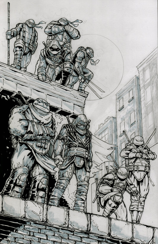 TMNT LAST RONIN Re- Evolution #1 EXCLUSIVE VARIANT COVER ORIGINAL ARTWORK/ EDWARD KRAATZ II