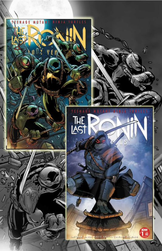 TMNT LAST RONIN LOST YEARS #1 EDWARD KRAATZ II EXCLUSIVE (HEROES & FANTASIES) VARIANT COVER A & B COMBO!