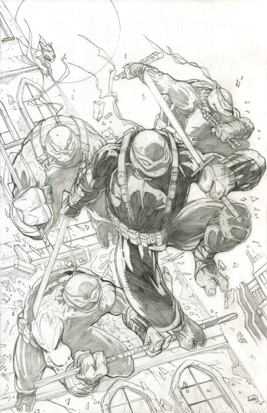 TMNT LAST RONIN LOST YEARS #1 EXCLUSIVE VARIANT COVER (A) ORIGINAL ARTWORK/ EDWARD KRAATZ II