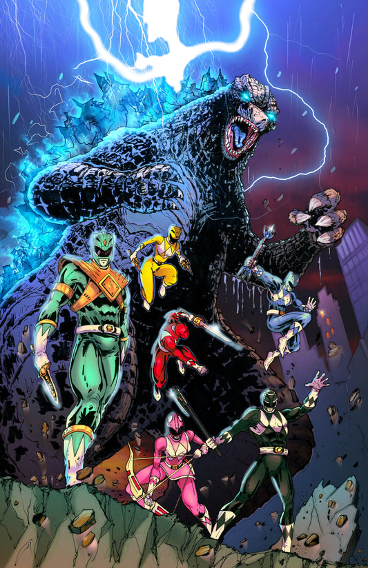 Godzilla Vs. The Mighty Morphin Power Rangers II #1 - EDWARD KRAATZ II EXCLUSIVE VARIANT PREORDER