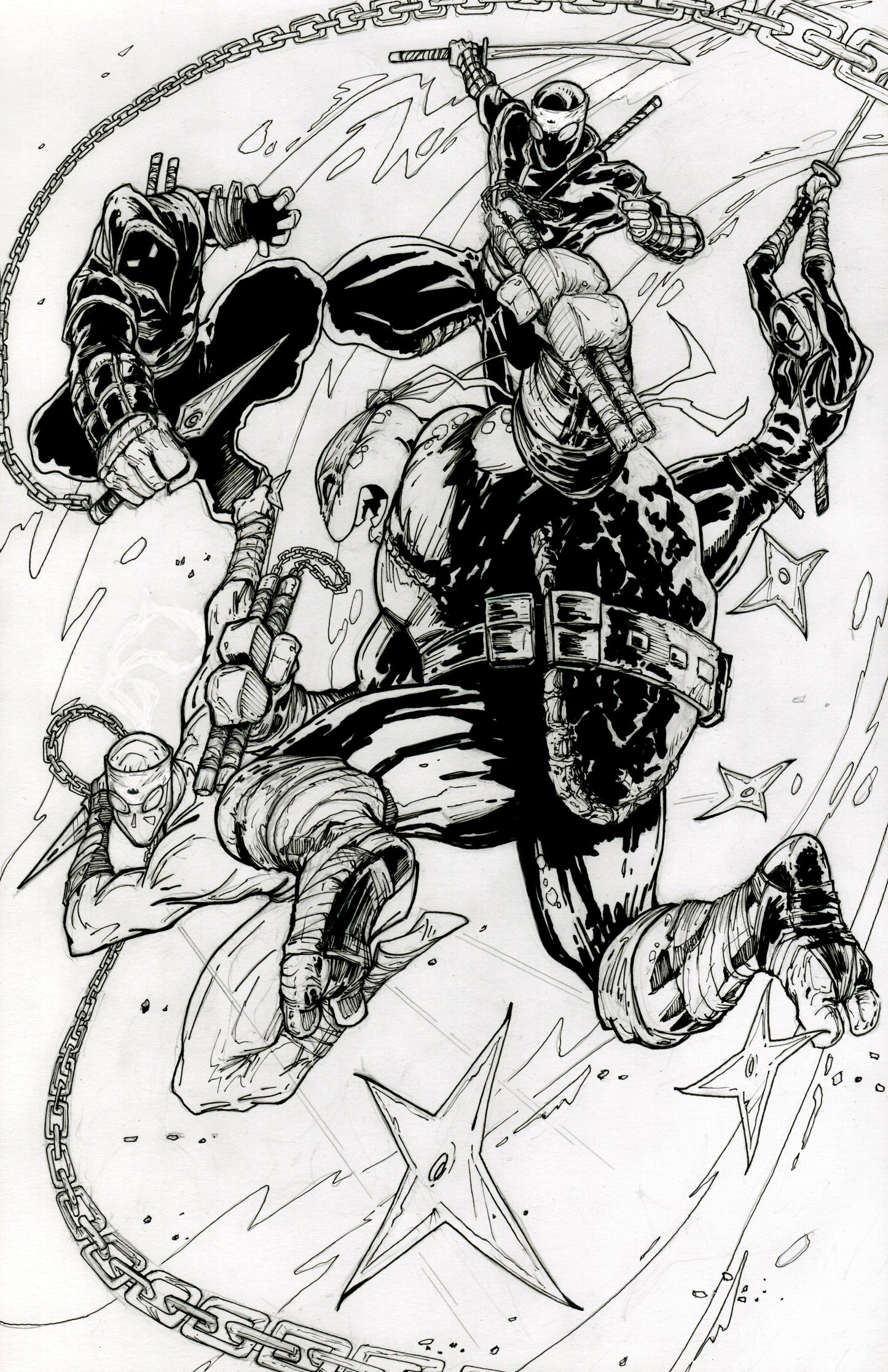 TMNT 2024 Ongoing #2 EXCLUSIVE VARIANT COVER ORIGINAL ARTWORK/ EDWARD KRAATZ II