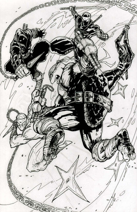 TMNT 2024 Ongoing #2 EXCLUSIVE VARIANT COVER ORIGINAL ARTWORK/ EDWARD KRAATZ II